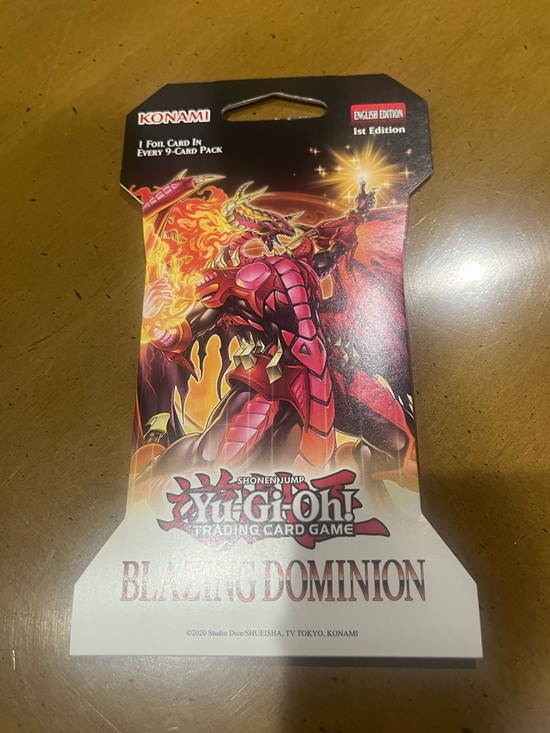 Konami Other - NEW Konami Yu-Gi-Oh! TCG Blazing Dominion 1st Edition English Booster Pack 9Card